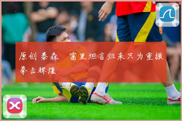 原创 泰森・富里坦言归来只为重振拳击辉煌